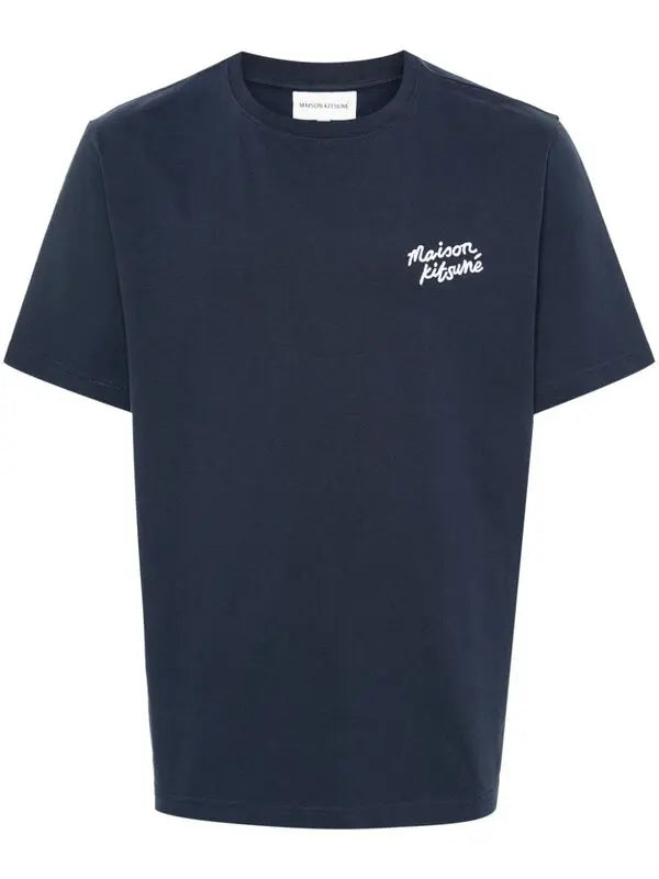 Maison Kitsuné Navy Blue Signature T-Shirt