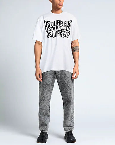DSQUARED2 Shark Graphic Crew-Neck T-Shirt – White
