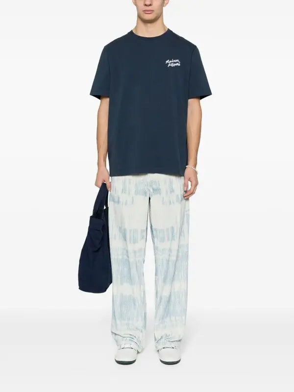 Maison Kitsuné Navy Blue Signature T-Shirt