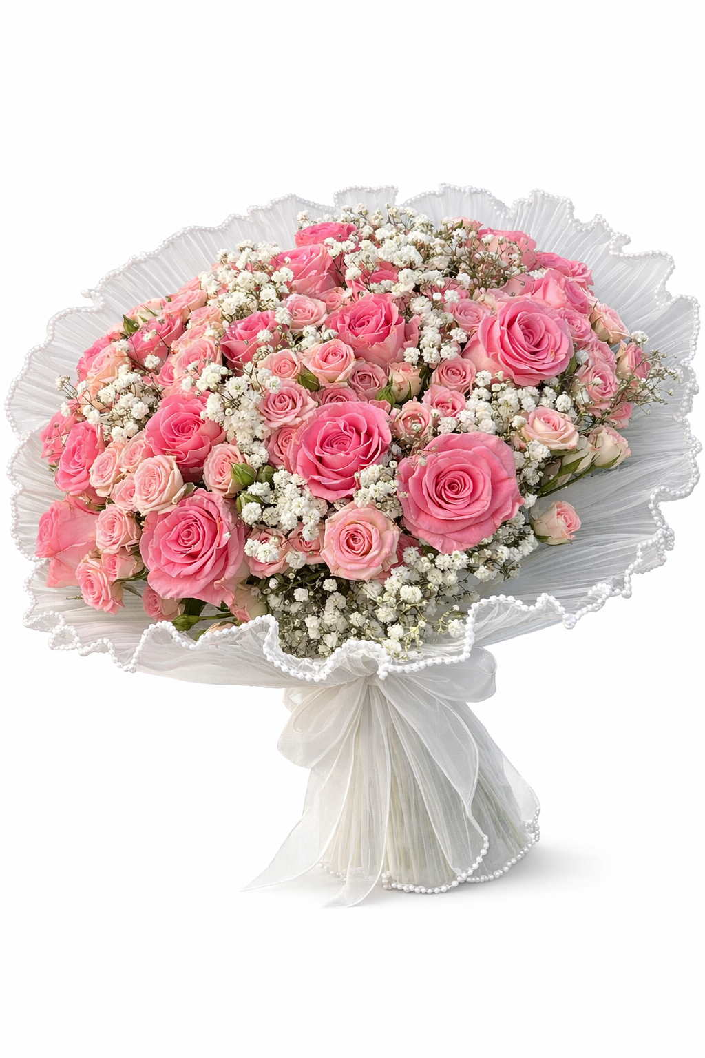 Blush Elegance Pink Rose Bouquet