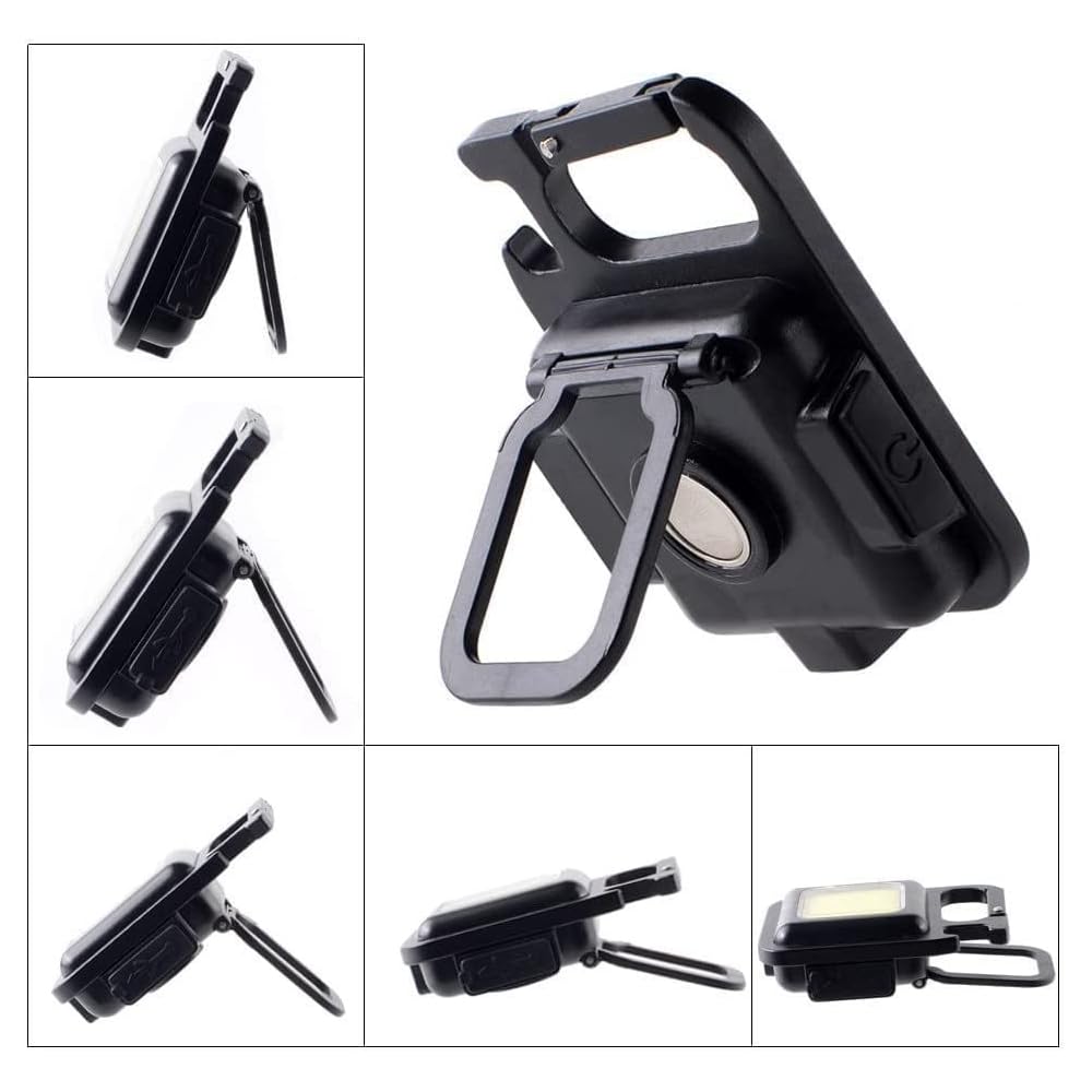 Keychain Work Light Keychain Flashlights 4 Light Modes 500Lumen