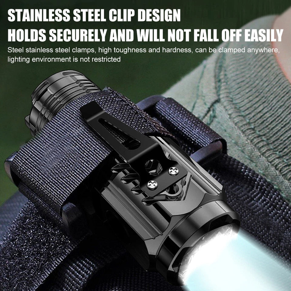 1pc Mini Flashlight Rechargeable LED Small Flashlight Super Bright 5 Modes Handheld Torchlight Portable for Night Reading, Emergency SD-1033