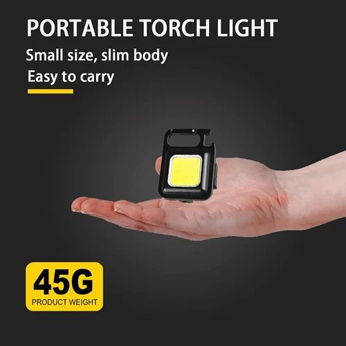 Keychain Work Light Keychain Flashlights 4 Light Modes 500Lumen