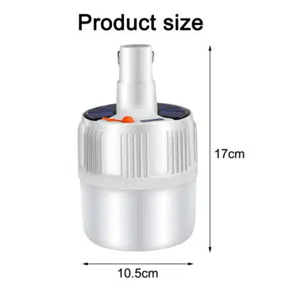 Solar LED Camping Lamp USB Rechargeable (25W)