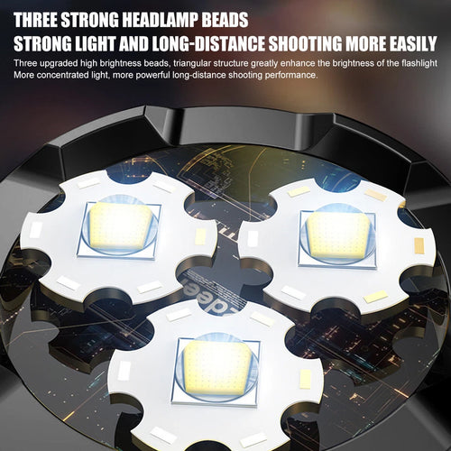 1pc Mini Flashlight Rechargeable LED Small Flashlight Super Bright 5 Modes Handheld Torchlight Portable for Night Reading, Emergency SD-1033